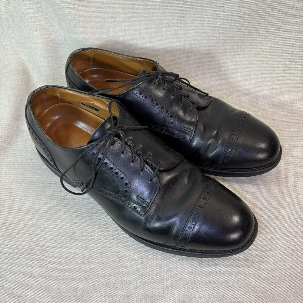 Allen Edmonds Bentley Black Men Oxford Shoe Lace Up Dress Shows Size 9D